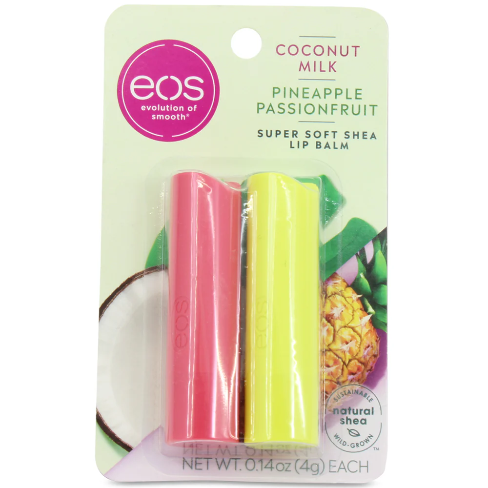 Eos Coconut Milk & Pineapple Passionfruit Super Soft Shea Lip Balm Sticks 2 Pack - Image 5