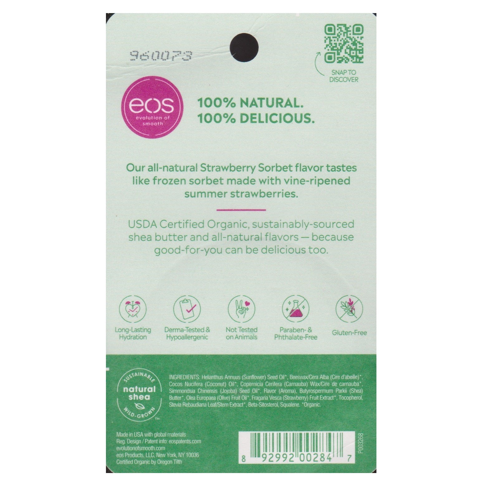 eos Strawberry Sorbet 7g Lip Balm Sphere - Image 3