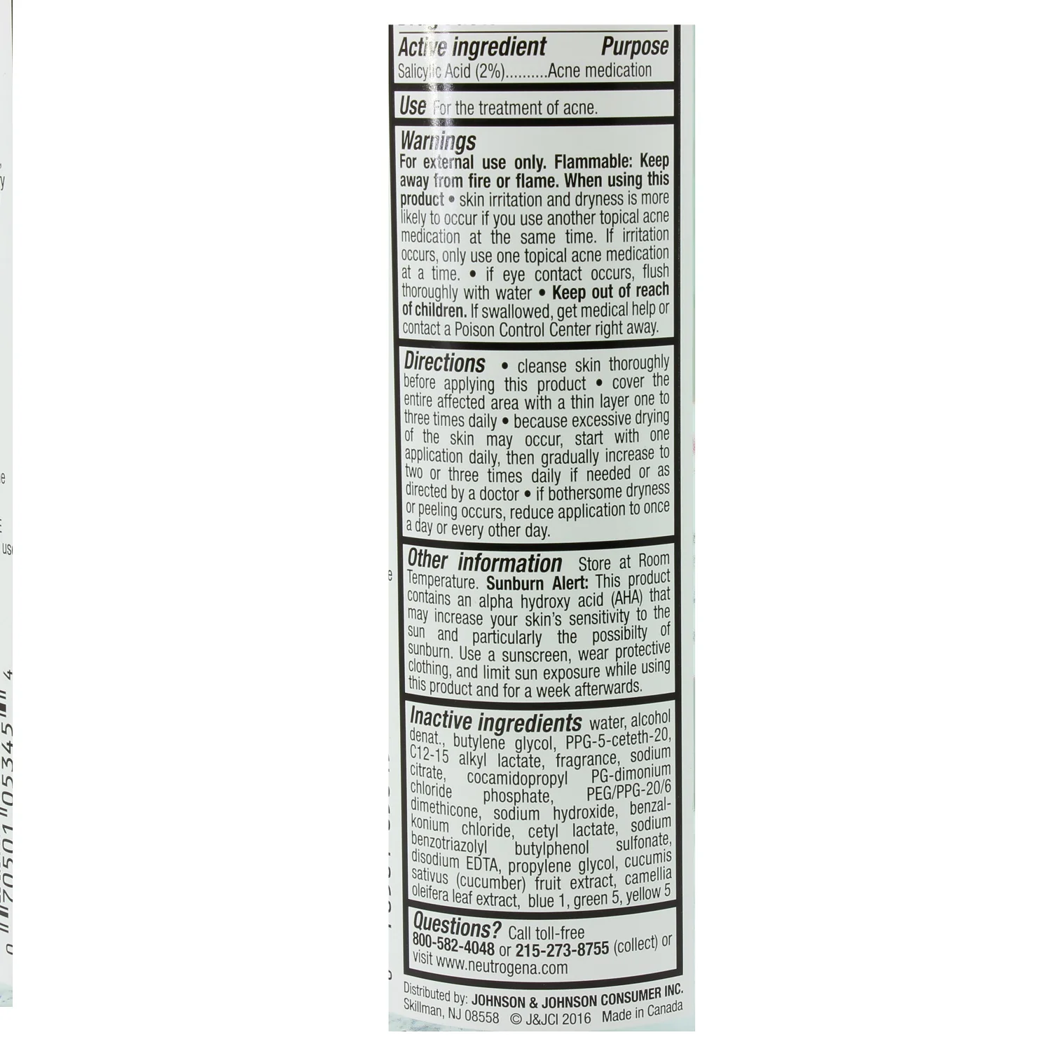 Neutrogena 237ml Acne Stress Control Triple Action Toner - Image 3