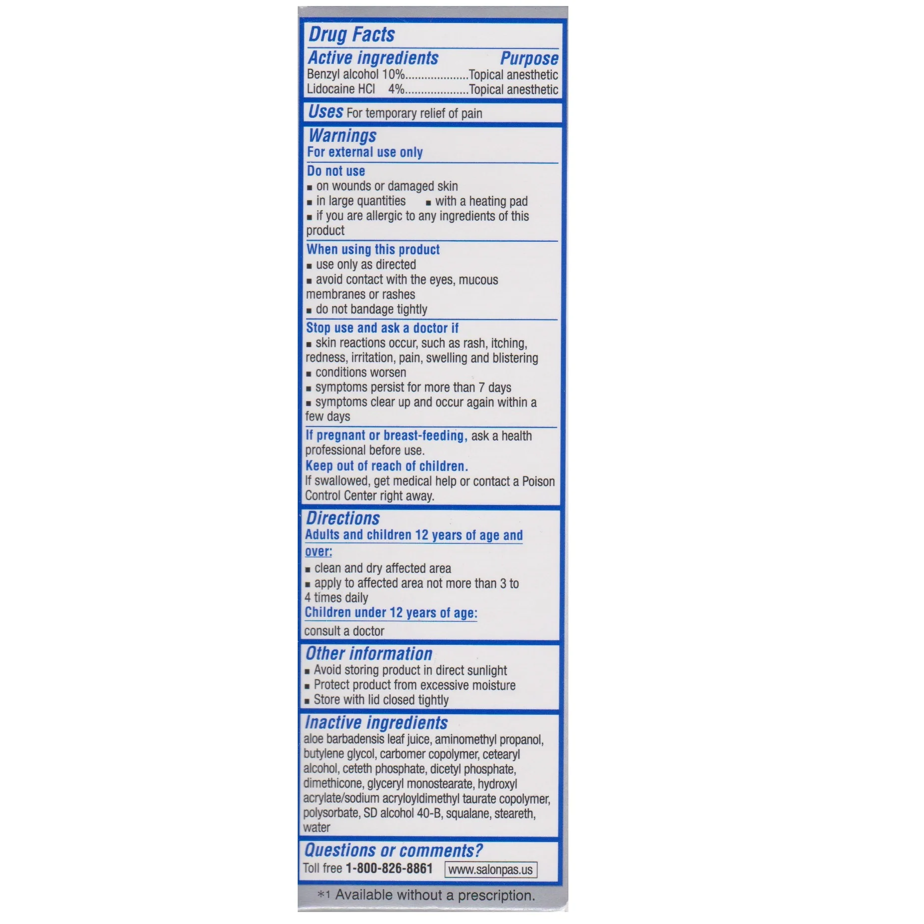 Salonpas 85mL Lidocaine Plus 4% Pain Relieving Cream - Image 3
