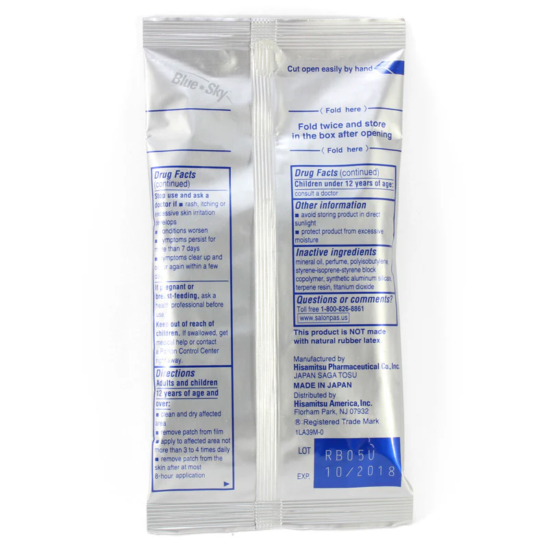 Salonpas 60 Patches New Formula for Pain Relief in Muscles and Joints - Image 4